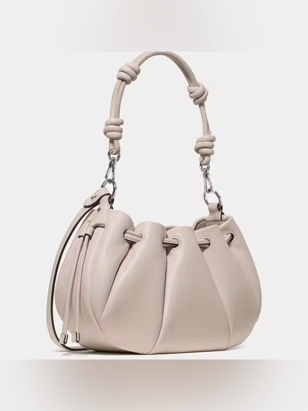 Kate Spade Soft Pleated Drawstring Crossbody in soft pink